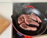 A picture of step 1 of Pan Seared Lamb Chops.