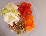 Foto del paso 2 de la receta: Filete de carne, ensalada y calabaza saludable rápido