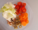 Foto del paso 2 de la receta: Filete de carne, ensalada y calabaza saludable rápido