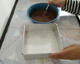 Foto langkah ke 3 dari resep Drink beng-beng Dessert box - brownies cheesecake.
