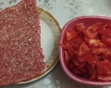 A picture of step 1 of Rice and meat.