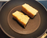 Foto del paso 2 de la receta: Pincho de Bizcocho con Papada ibérica, queso Gorgonzola y Anchoa