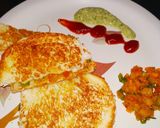 A picture of step 6 of Pizza cheese sandwich.