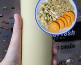 Hình bước làm 4 của món Sữa hạt sen + cà rốt + hạt điều 🥕🥕🥕