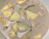 Hình bước làm 3 của món Sữa cacao trái cây hạt chia