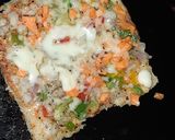 A picture of step 3 of Chessey bread sandwich.