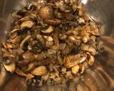 Chicken With Wild Mushrooms in Cream Sauce Finished With Parmesan / Serrano Ham recipe step 3 photo
