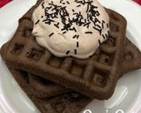 A picture of step 5 of Chocolate Waffles.