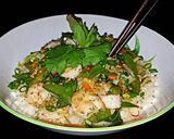 A picture of step 11 of Mike's Spicy Garlic Thai Shrimp & Rice.