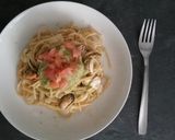 Foto del paso 4 de la receta: Pasta con mejillones y salsa guacamole