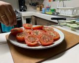 A picture of step 2 of Grilled Tomatoes.