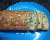 A picture of step 7 of Tutti fruti cake.