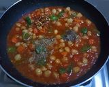 A picture of step 3 of Chickpea pasta.