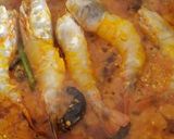 A picture of step 6 of Dohi Prawns.