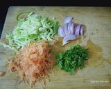 A picture of step 1 of Veggies pancake.