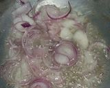 A picture of step 2 of Matar Rice.