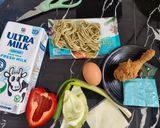 Foto langkah ke 1 dari resep Mie Telur Mandi Sayuran (Tidak Pedas).