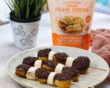Foto langkah ke 6 dari resep Sate Donat Tape Pisang Gluten Free.