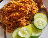 A picture of step 2 of Coconut jollof rice.