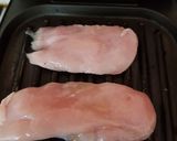 A picture of step 1 of My Grilled Chicken with Butternut Squash Potatoes and cold Salad.