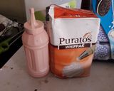 A picture of step 2 of Whip cream drink.