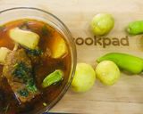 A picture of step 4 of Beef Arvi Salan.