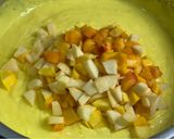 A picture of step 5 of Fruit Custard 🍑🍎🥭.