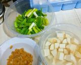 Foto langkah ke 1 dari resep Oamihun(sup talas and bihun)pakai dada ayam.
