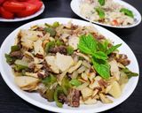 صورة لخطوة 4 من وصفة فطر مع لحمة ناعمة