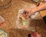 A picture of step 5 of Jalapeño bacon wrapped chicken roll ups.