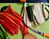 Foto del paso 1 de la receta: ANTIPASTO De Calabacín🥒 (zuccinni) y Berenjena🍆en Salsa Agridulce...!