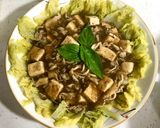 鐵板風味玉米菇燴豆腐的食譜步驟6照片