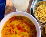 A picture of step 6 of Mix grain baati and no onion garlic dal.