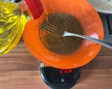 Foto del passaggio 9 della ricetta 134 • Insalata d’autunno: riso rosso, patata americana, melanzane e vinagrette all’arancia e timo