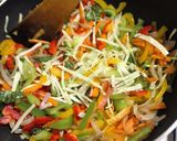 A picture of step 5 of Baked Veggie Spring Rolls with Indian Flavour - Fusion Style.