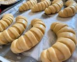 Pas rețetă Cornuri sau Bageluri rusești cu cremă de vanilie și Nutella ❤️ 4 fotografie