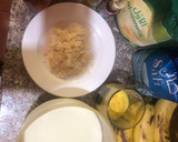 A picture of step 1 of Banana, peach, and almonds Bread.