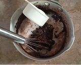 A picture of step 2 of Perfect Chocolate Mirror Glaze.
