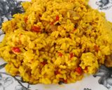 Foto del paso 8 de la receta: Arroz con carne y caldo de salmón