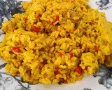 Foto del paso 8 de la receta: Arroz con carne y caldo de salmón