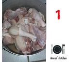 A picture of step 1 of Peppered chicken.