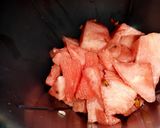 A picture of step 1 of Watermelon cooler.