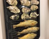 烤香魚 + 帶殼鮮珂 +新鮮玉蜀黍今天烤一點海味的食譜步驟2照片
