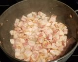 A picture of step 2 of Chicken Bacon Caesar Pasta.