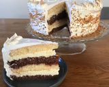 Grízes krémmel töltött torta recept fázis 6 fotója