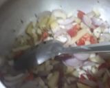 A picture of step 3 of Veggies khichdi.