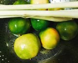 Hình bước làm 1 của món Sả - chanh đào