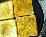 A picture of step 6 of Cheesy veggie open sandwich toast.