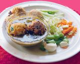 A picture of step 6 of Vegetable Manchurian with an aromatic healthy sauce.