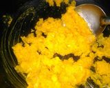A picture of step 2 of Custard powder barfi.
